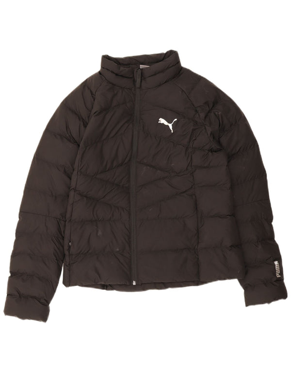 Jaqueta acolchoada feminina Puma UK 14 poliéster preto médio