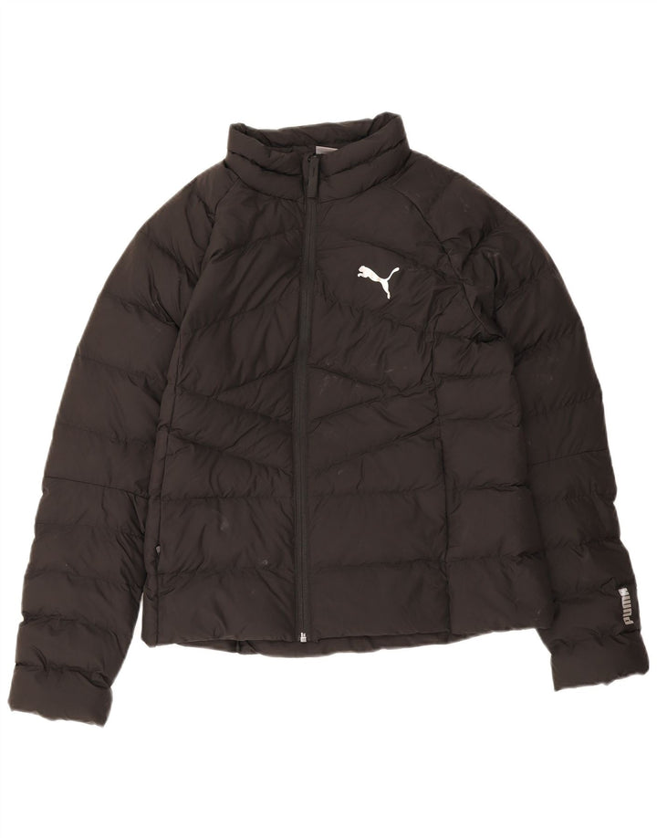 Jaqueta acolchoada feminina Puma UK 14 poliéster preto médio