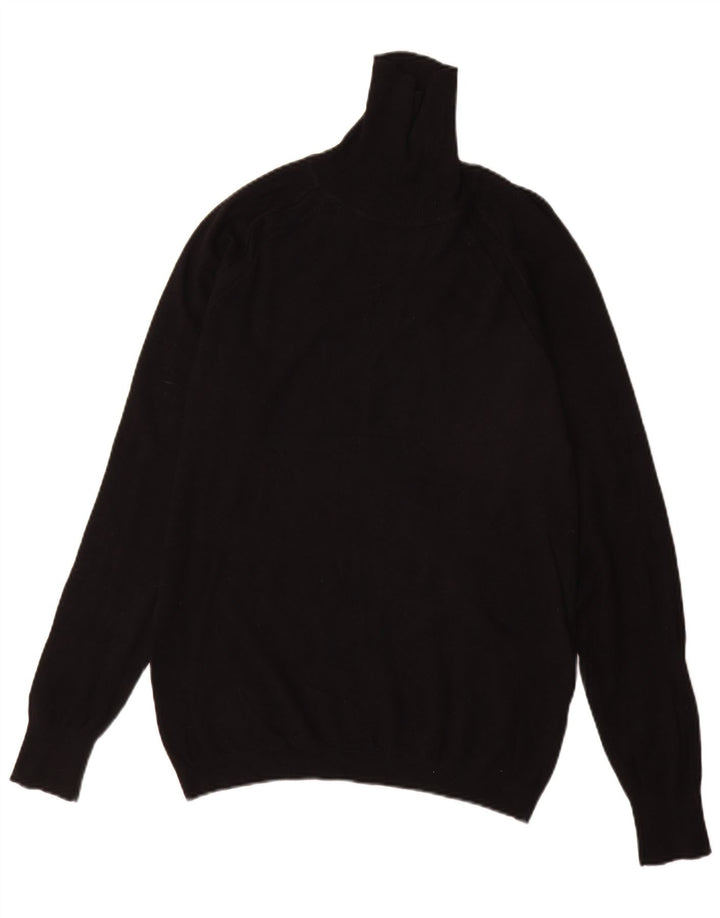 Suéter masculino Zara com gola redonda médio preto