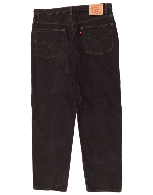 Calça Jeans Levis Masculina 550 Relaxed Fit Straight W40 L32 Algodão Preto