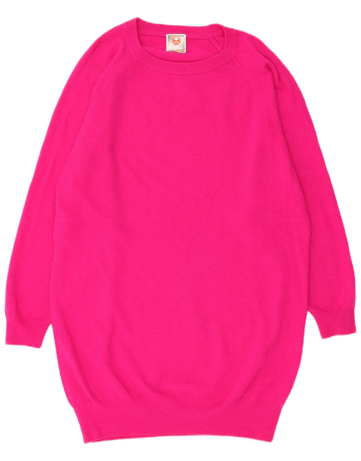 Vestido feminino Stefanel UK 14 acrílico rosa médio