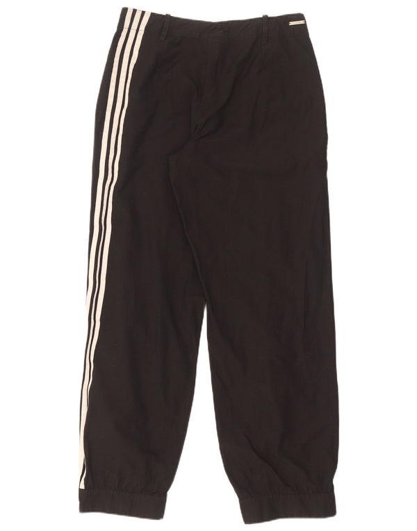 Adidas feminino joggers calças casuais grandes W30 L29 algodão preto