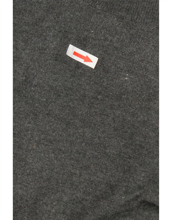 Zara Suéter masculino com gola redonda XL cinza
