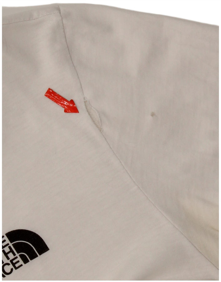 Camiseta feminina The North Face Top médio algodão branco