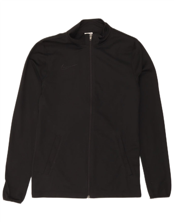 Nike Mens Dri Fit Tracksuit Top Jacket Pequeno Poliéster Preto