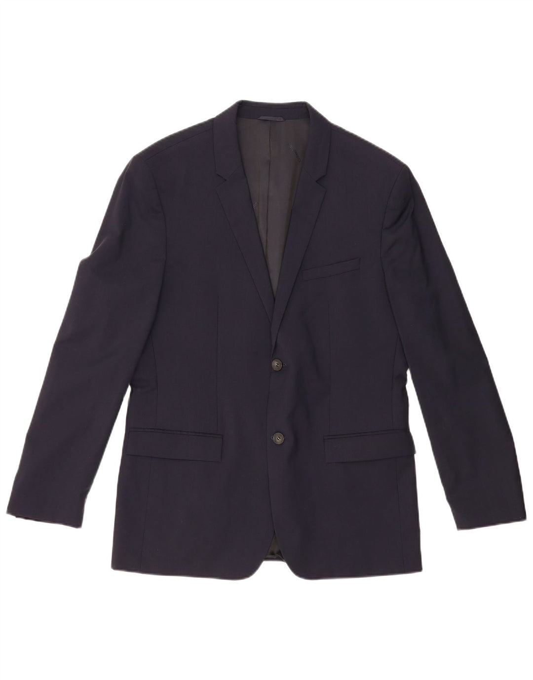 Jaqueta Blazer Masculina Calvin Klein com 2 Botões IT 52 XL Azul Marinho Nova Lã
