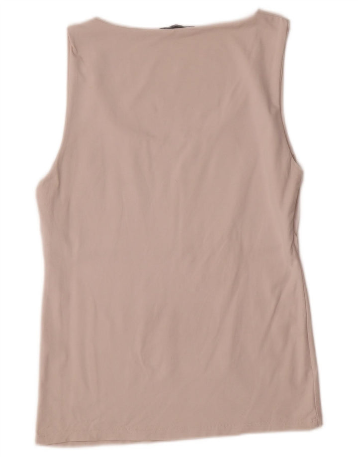 Colete feminino Zara UK 14 grande poliamida branca