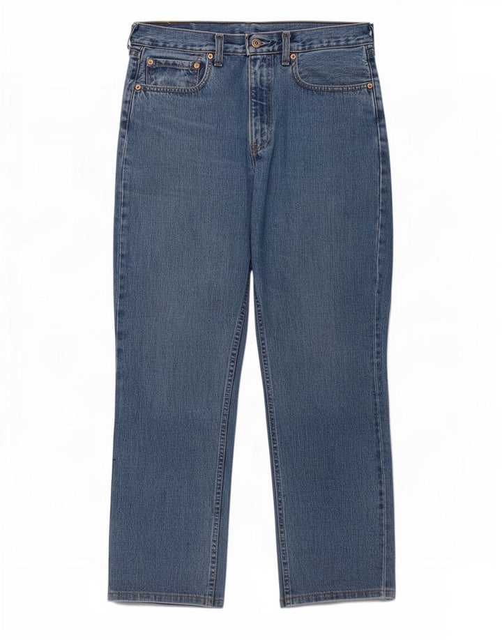 Levi's Masculino 595 Straight Jeans W34 L29 Azul Algodão