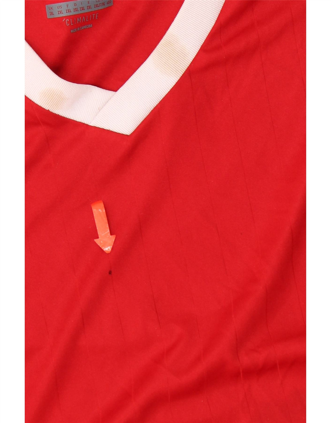 Adidas Mens Climalite Top Manga Longa 2XL Poliéster Vermelho