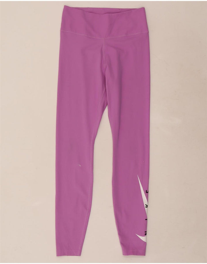 Leggings Nike Dri Fit Graphic UK 8 Pequeno Rosa