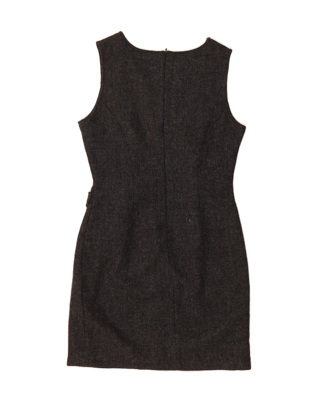 TIMBERLAND Womens Sleeveless Sheath Dress US 8 Medium Grey Wool Vintage Timberland and Second-Hand Timberland from Messina Hembry 