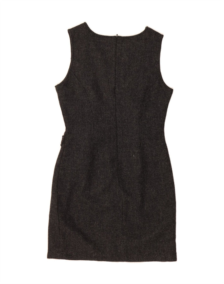 TIMBERLAND Womens Sleeveless Sheath Dress US 8 Medium Grey Wool Vintage Timberland and Second-Hand Timberland from Messina Hembry 