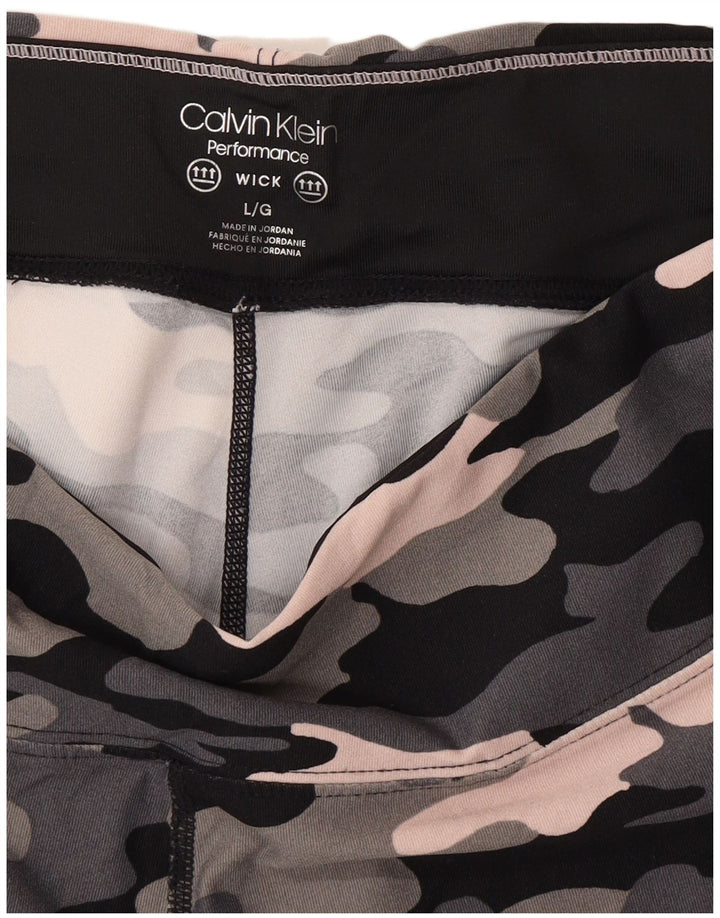 Leggings femininas Calvin Klein Performance UK 16 grandes multicoloridas