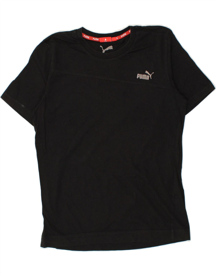 PUMA Mens T-Shirt Top Small Black Cotton Vintage Puma and Second-Hand Puma from Messina Hembry 