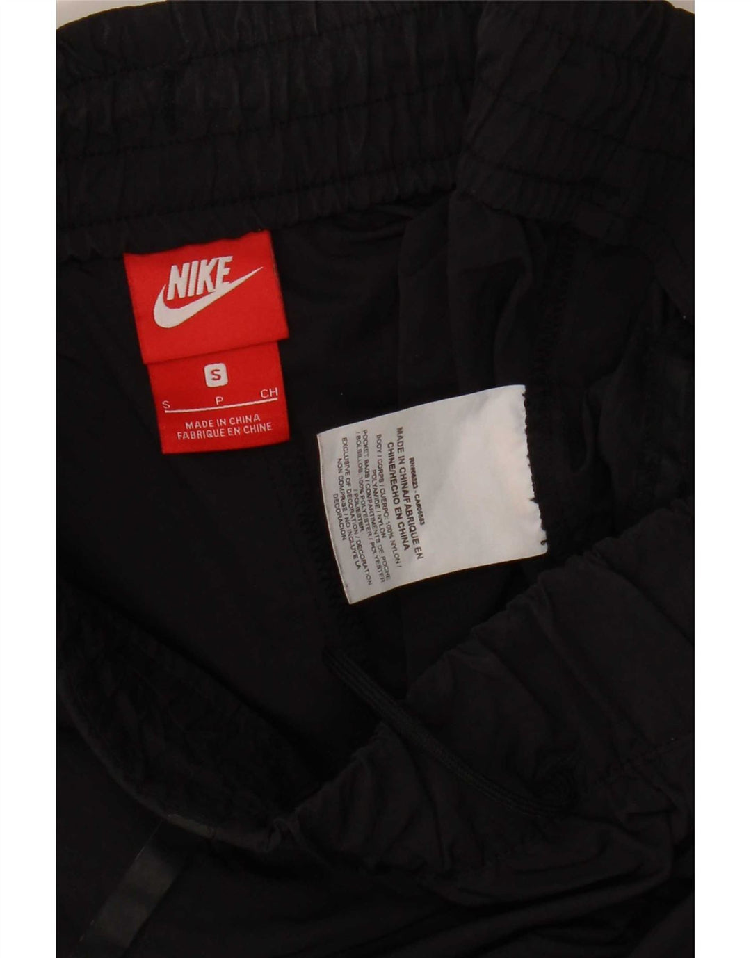 Calça Nike Feminina Crop Tracksuit UK 10 Pequena Preto Nylon