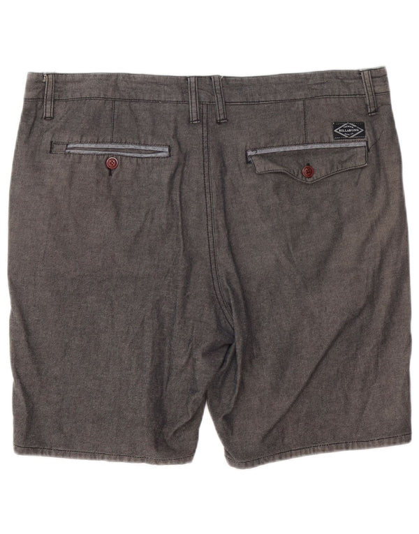 Billabong Mens Chino Shorts W36 Grande Algodão Cinza