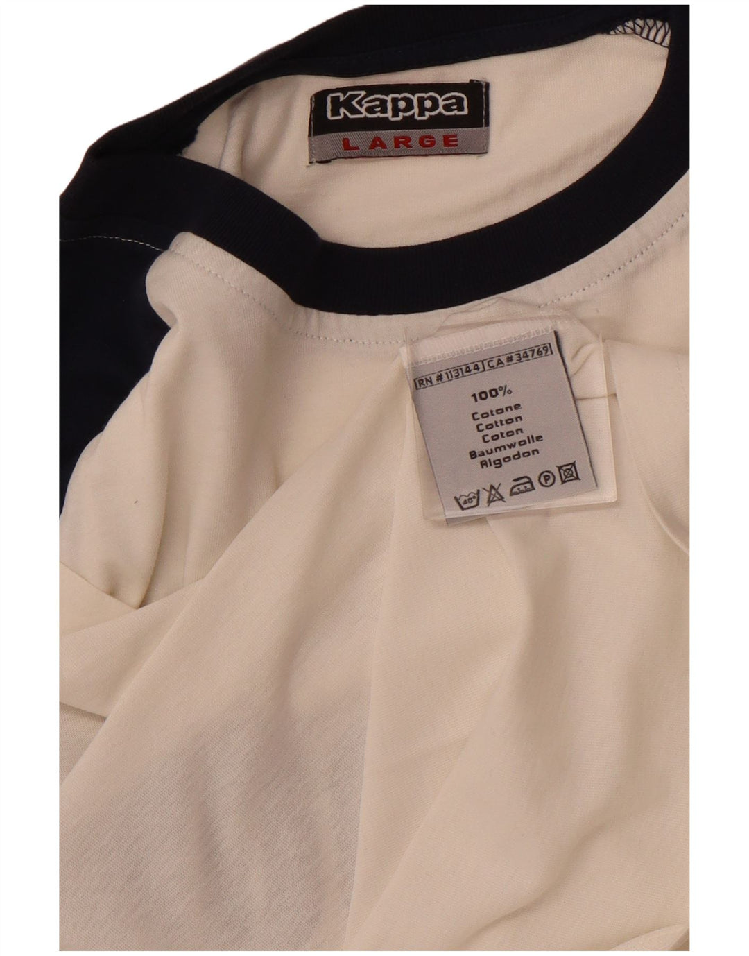 Colete gráfico masculino KAPPA Top grande de algodão colorido branco