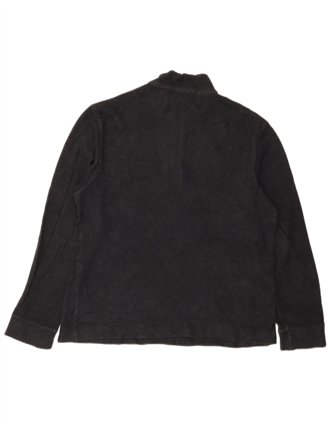 Suéter masculino Calvin Klein com zíper e gola em algodão preto médio