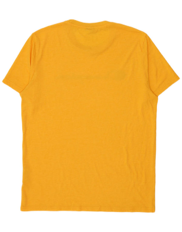 Camiseta gráfica masculina Champion XL poliéster amarelo