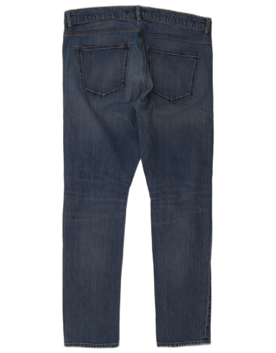 Trussardi Calça jeans masculina desgastada W34 L31 azul