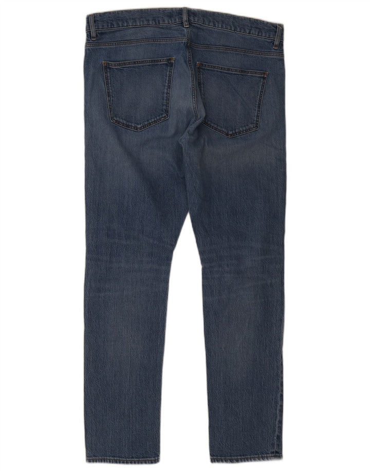 Trussardi Calça jeans masculina desgastada W34 L31 azul