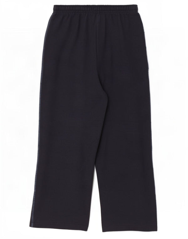 Calça de treino feminina Champion com perna larga Reino Unido 14 grande algodão azul marinho