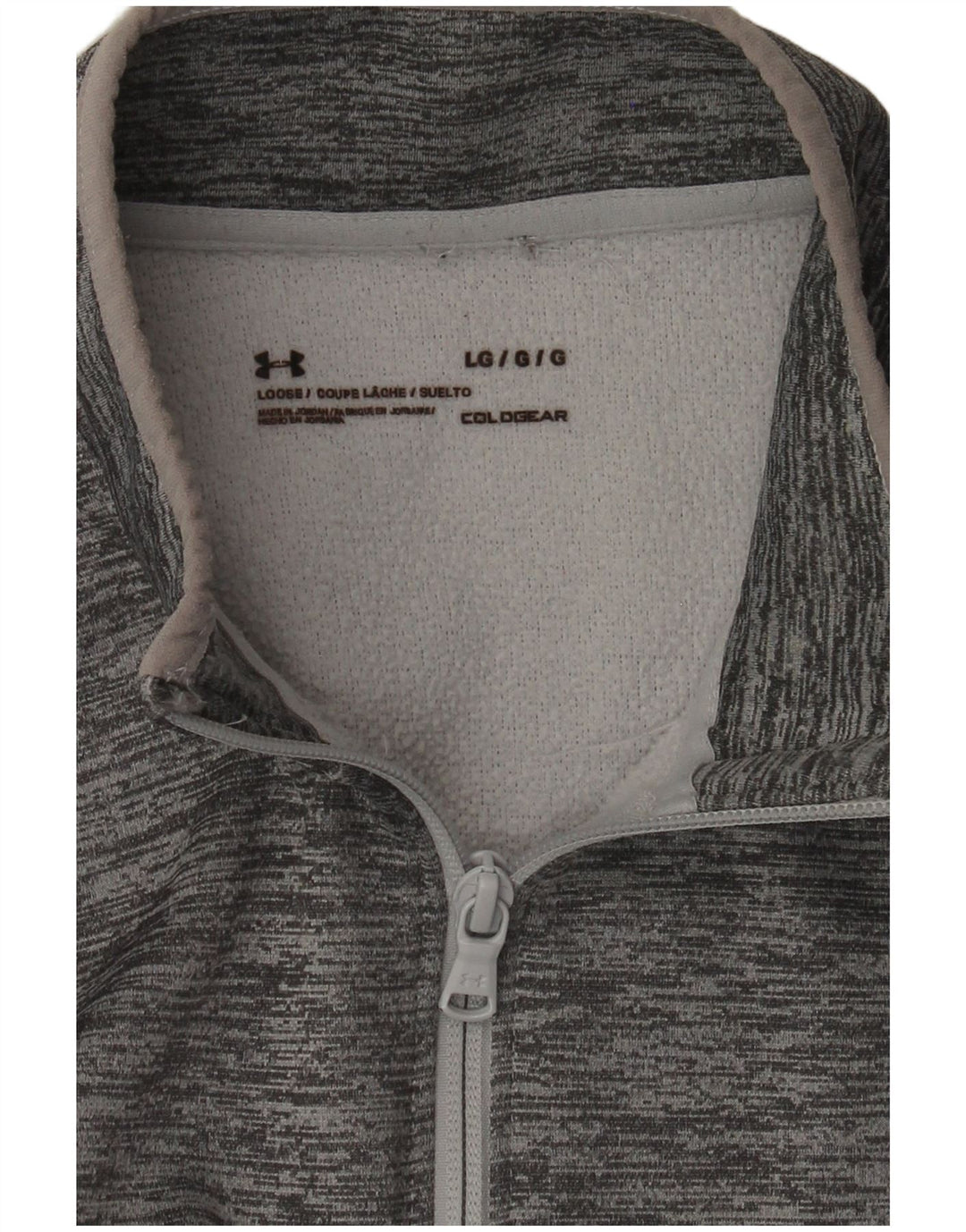 Under Armour Mens Cold Gear Pulôver Treino Top Grande Cinza Salpicado