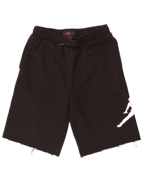 Shorts esportivos gráficos Jordan Boys 12-13 anos grandes pretos