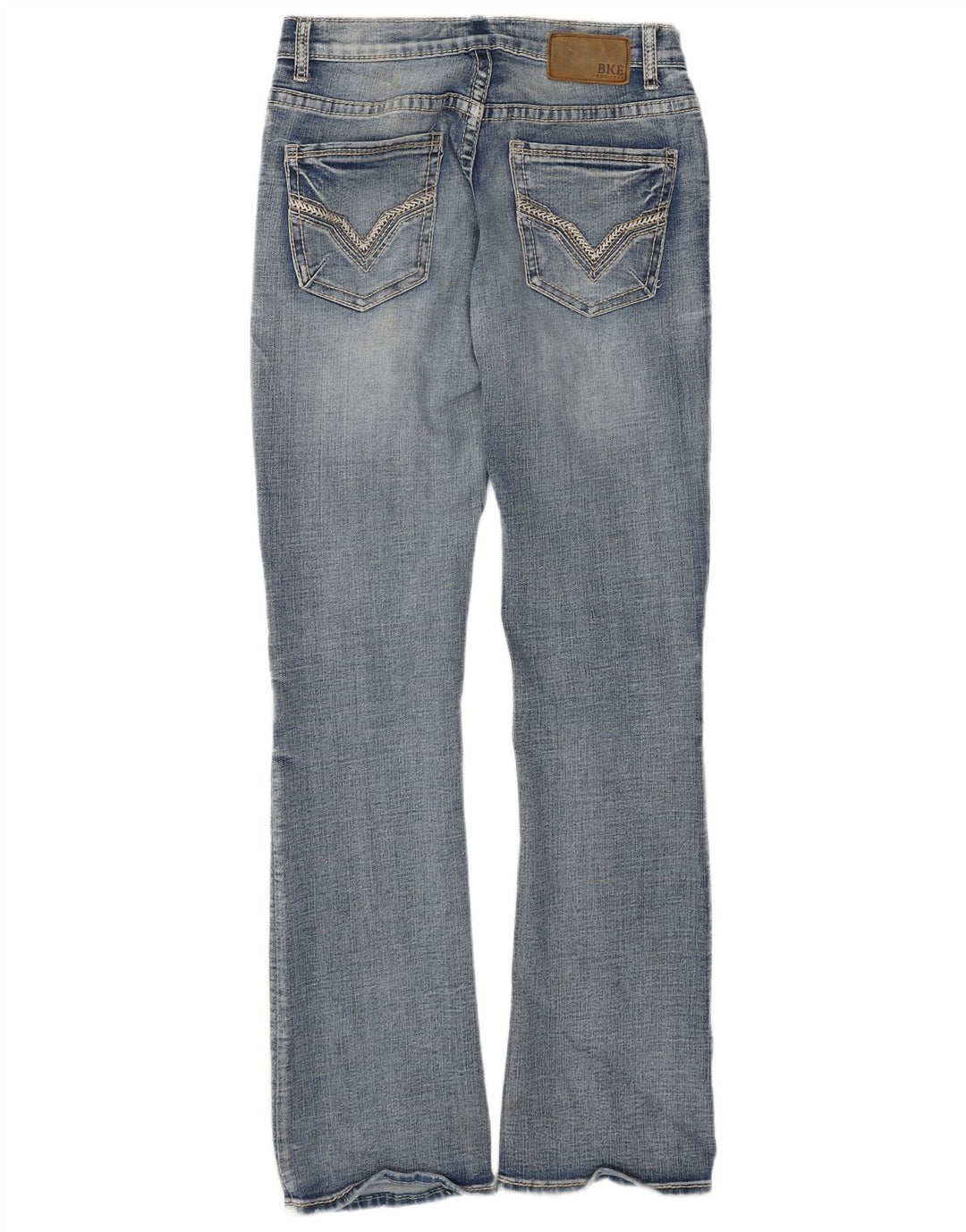 BKE Calça jeans feminina Aiden Bootcut W29 L34 azul algodão