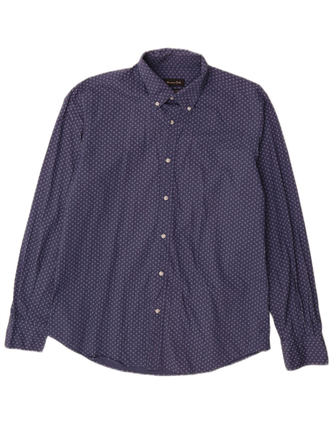 Camisa masculina Zara grande azul marinho floral