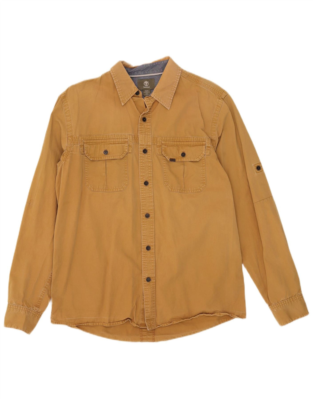 Camisa masculina Timberland Regular Fit médio algodão amarelo