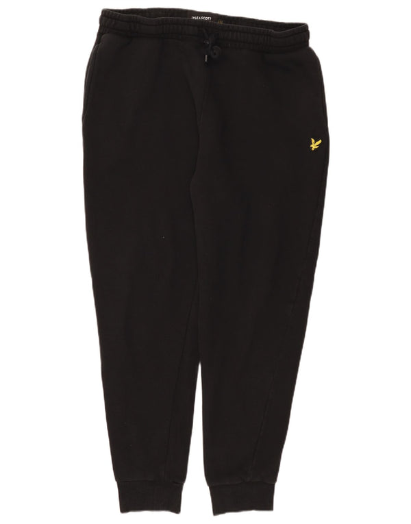 Calça de treino masculina Lyle & Scott Joggers XL de algodão preto