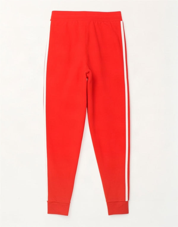 Adidas Mens Treino Calças Joggers Pequeno Algodão Vermelho
