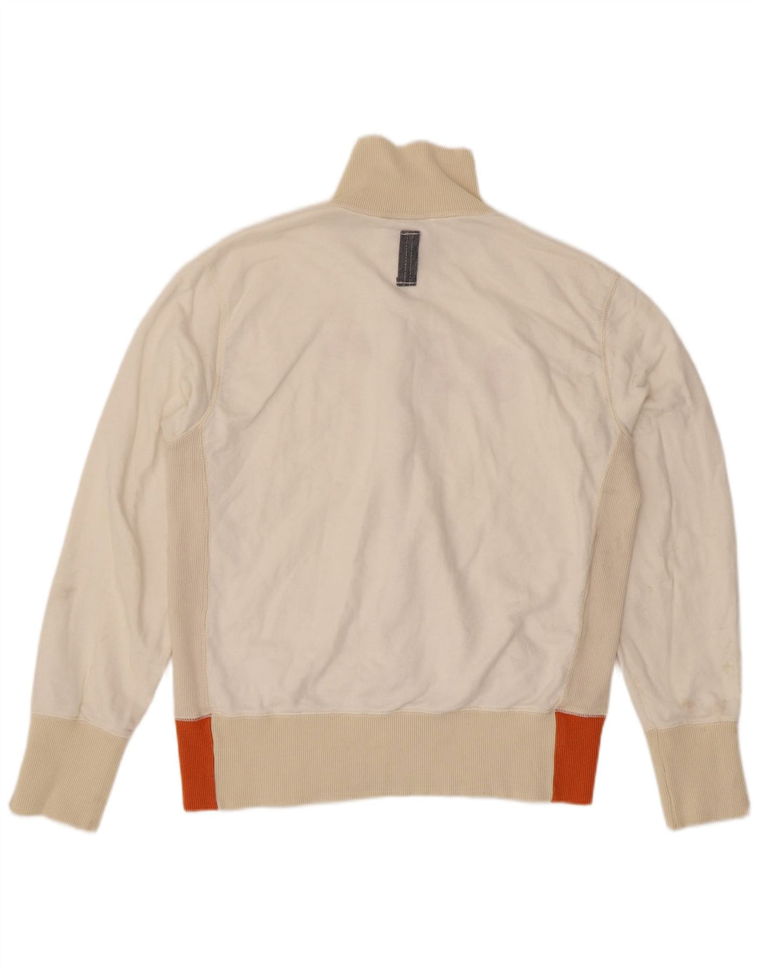 G-Star Mens Graphic Tracksuit Top Jaqueta Grande Algodão Colorblock Branco