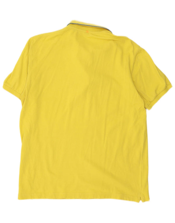 Camisa polo masculina Sun68 2XL algodão amarelo