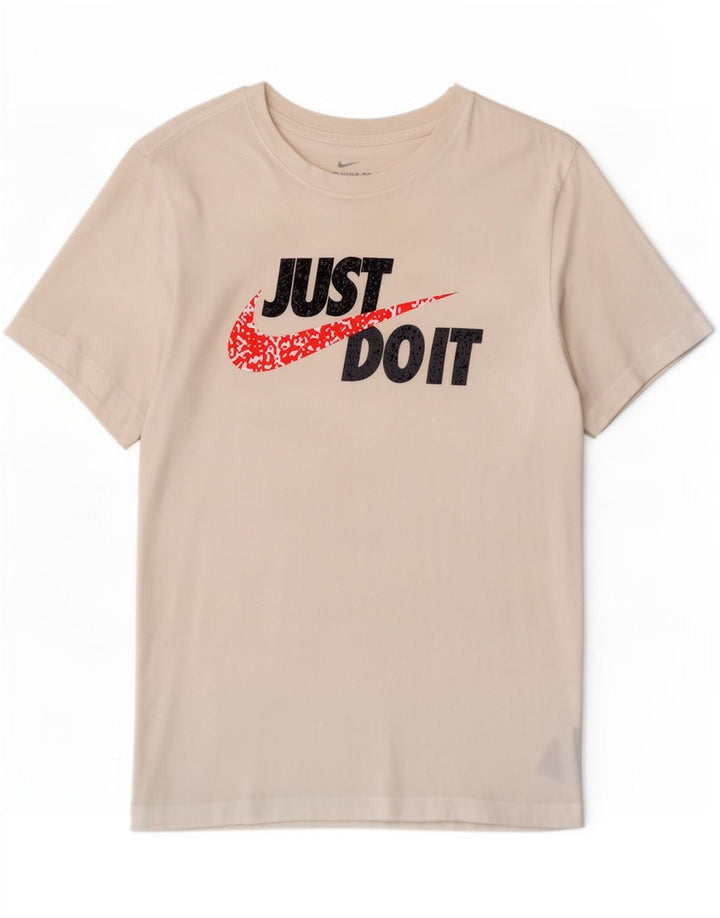 Camiseta Nike masculina gráfica top pequeno algodão branco