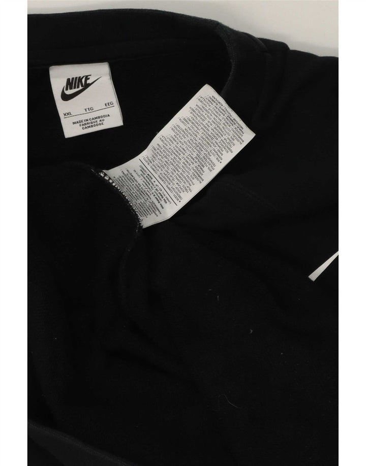 Moletom gráfico masculino Nike Jumper 2XL algodão preto