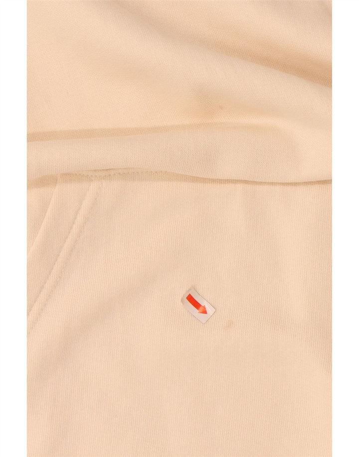 Suéter com capuz gráfico masculino LEE grande algodão bege