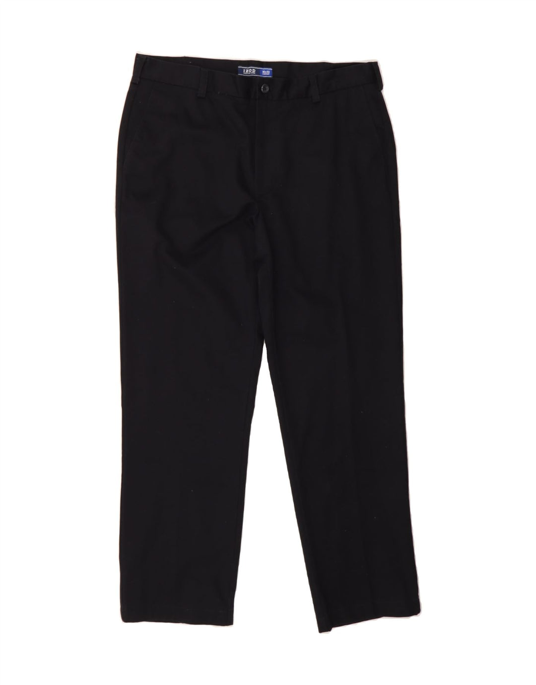 IZOD Mens Straight Chino Trousers W36 L32 Black Cotton Vintage Izod and Second-Hand Izod from Messina Hembry 