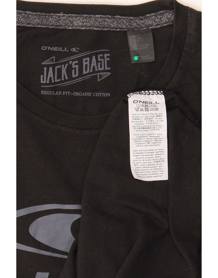 Camiseta gráfica masculina O'Neill Top médio algodão preto