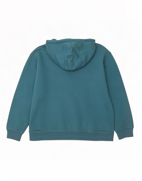 Jumper com capuz gráfico feminino Adidas UK 16/18 grande azul