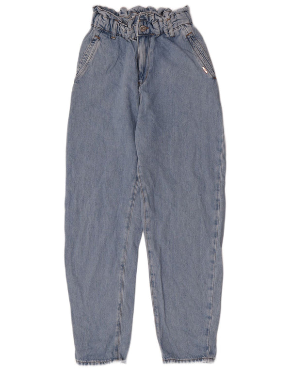 Calça jeans feminina cintura alta Zara EU 32 2XS W22 L26 algodão azul
