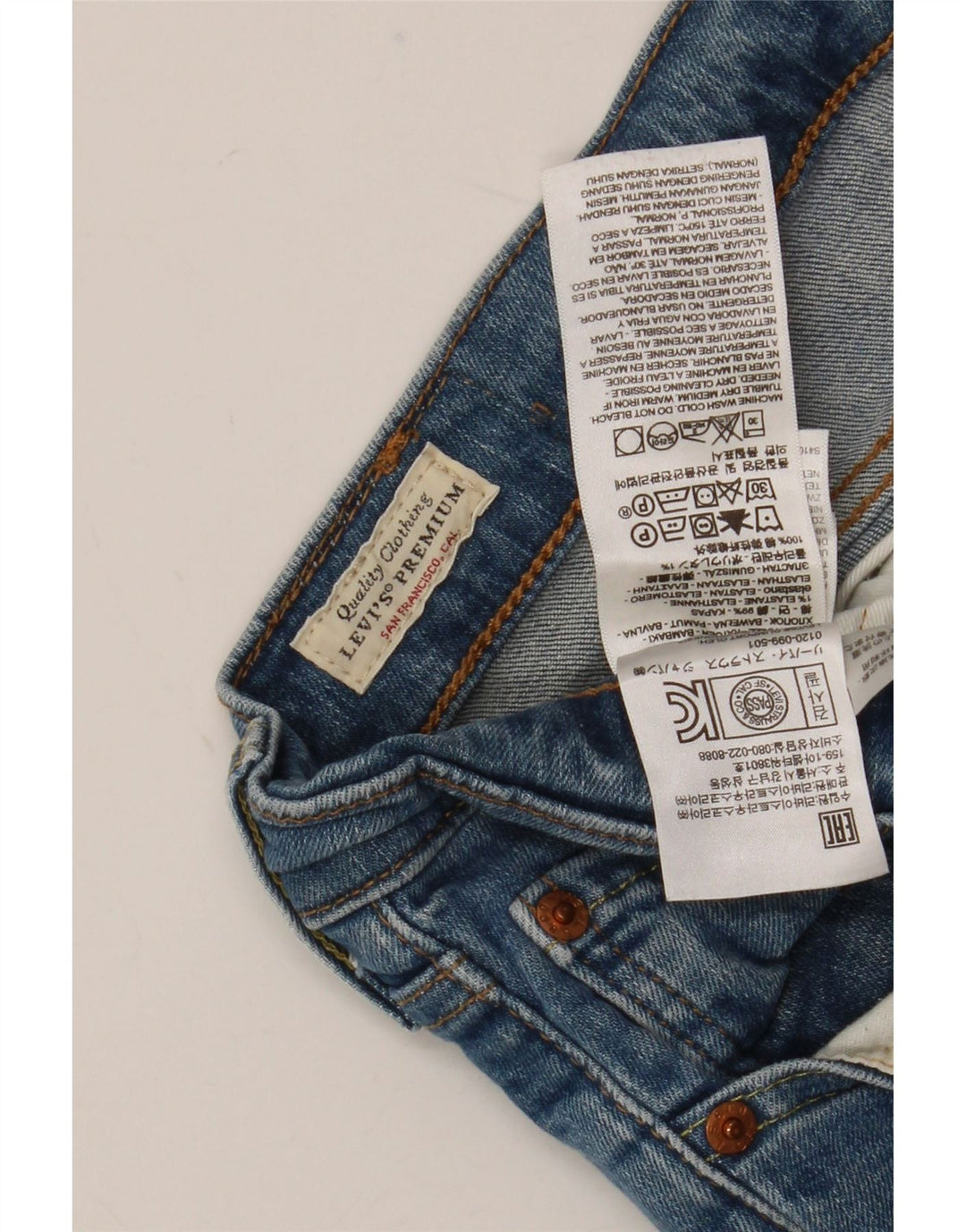 Calça Jeans Levis 511 Slim Masculina W36 L32 Azul Algodão
