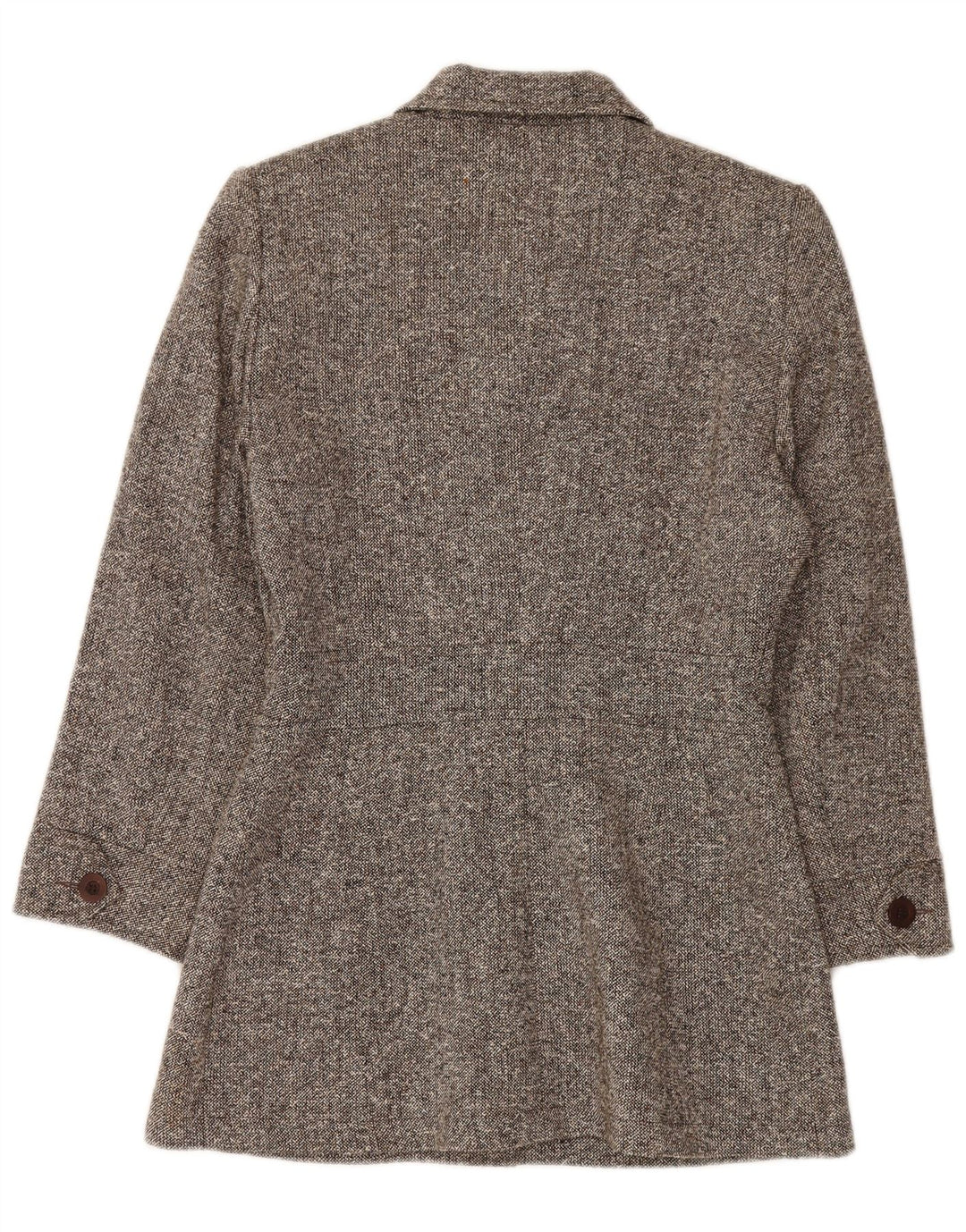 Sobretudo feminino Promod UK 12 algodão manchado cinza médio