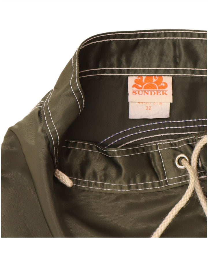 Shorts de natação masculino Sundek médio cáqui nylon