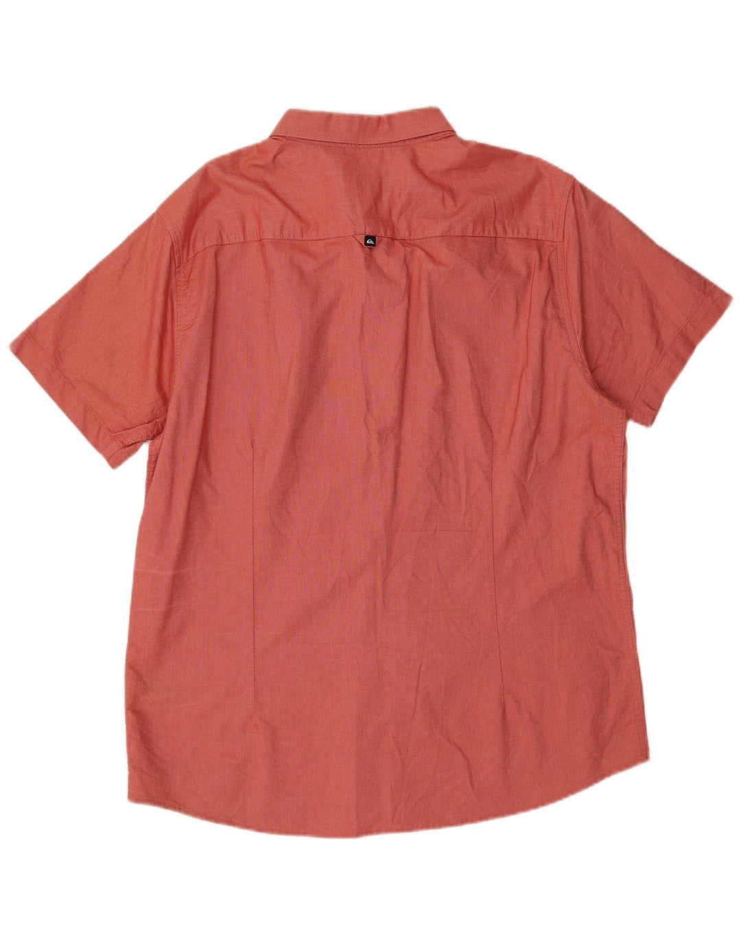 Camisa masculina de manga curta Quiksilver grande algodão vermelho