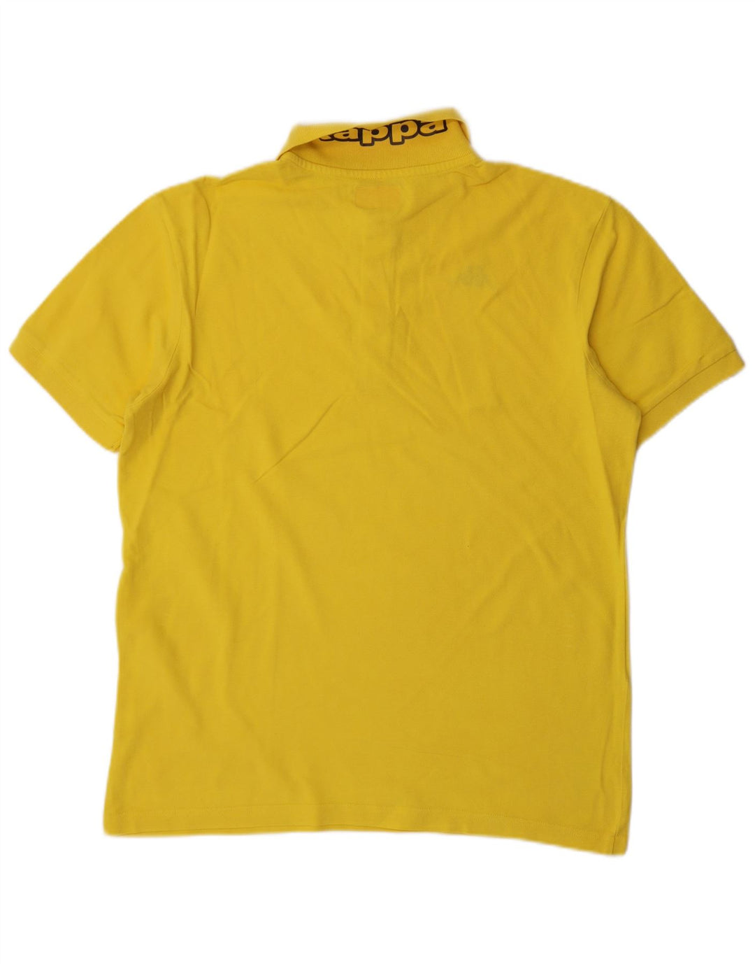 Camisa pólo gráfica masculina Kappa grande amarelo