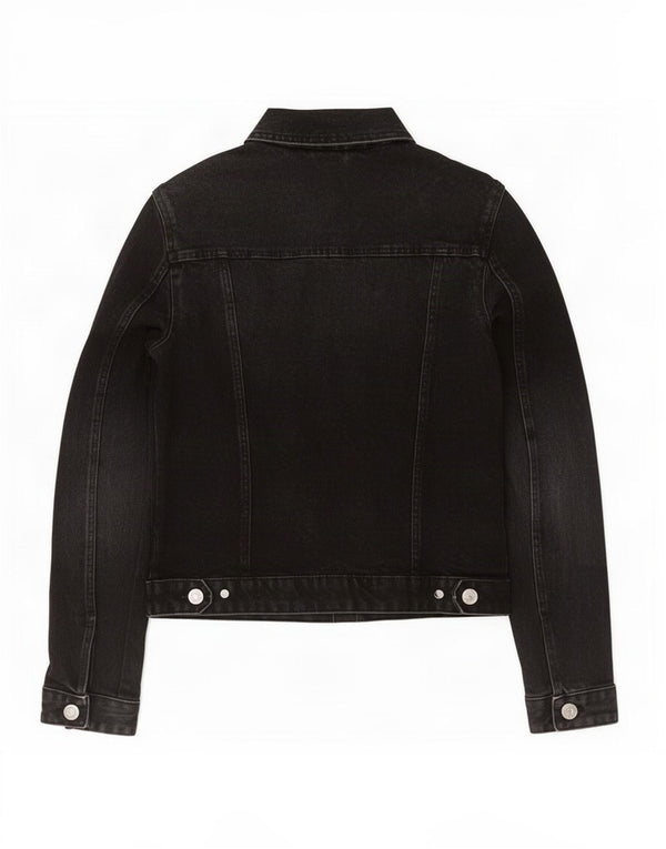 Jaqueta jeans feminina Zara Reino Unido 10 pequena preta