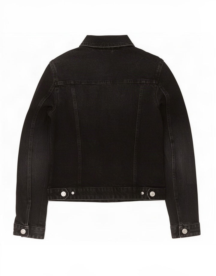 Jaqueta jeans feminina Zara Reino Unido 10 pequena preta