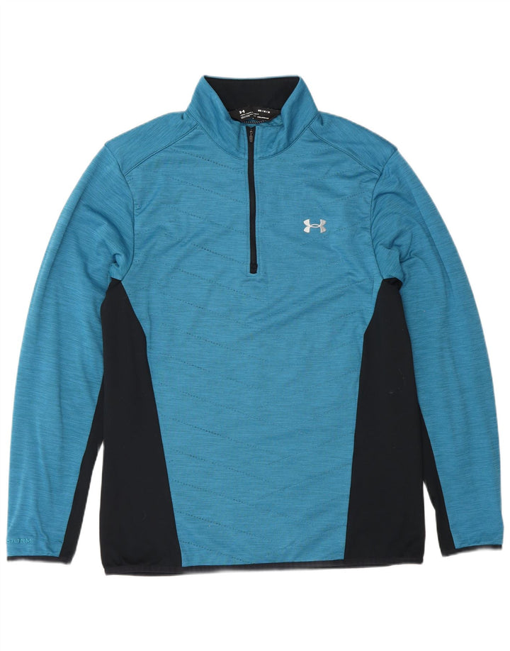 Under Armour Masculino Cold Gear Loose Fit Top Manga Longa Médio Azul